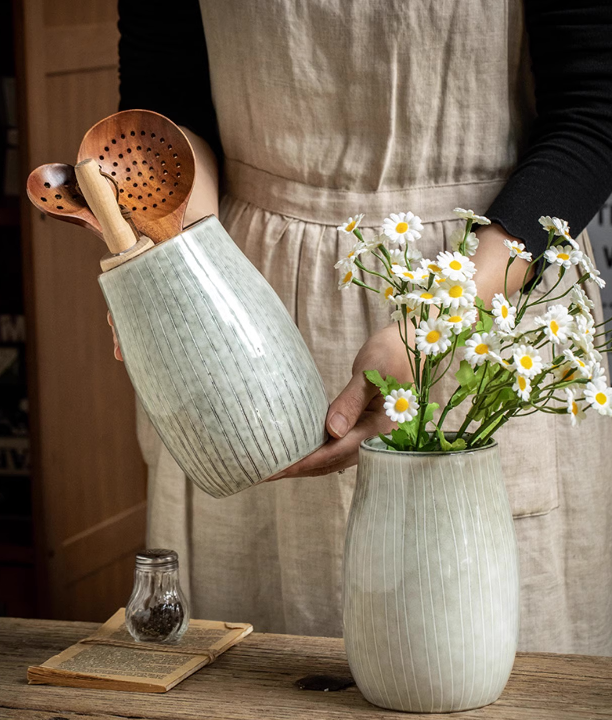 Green Porcelain Vase