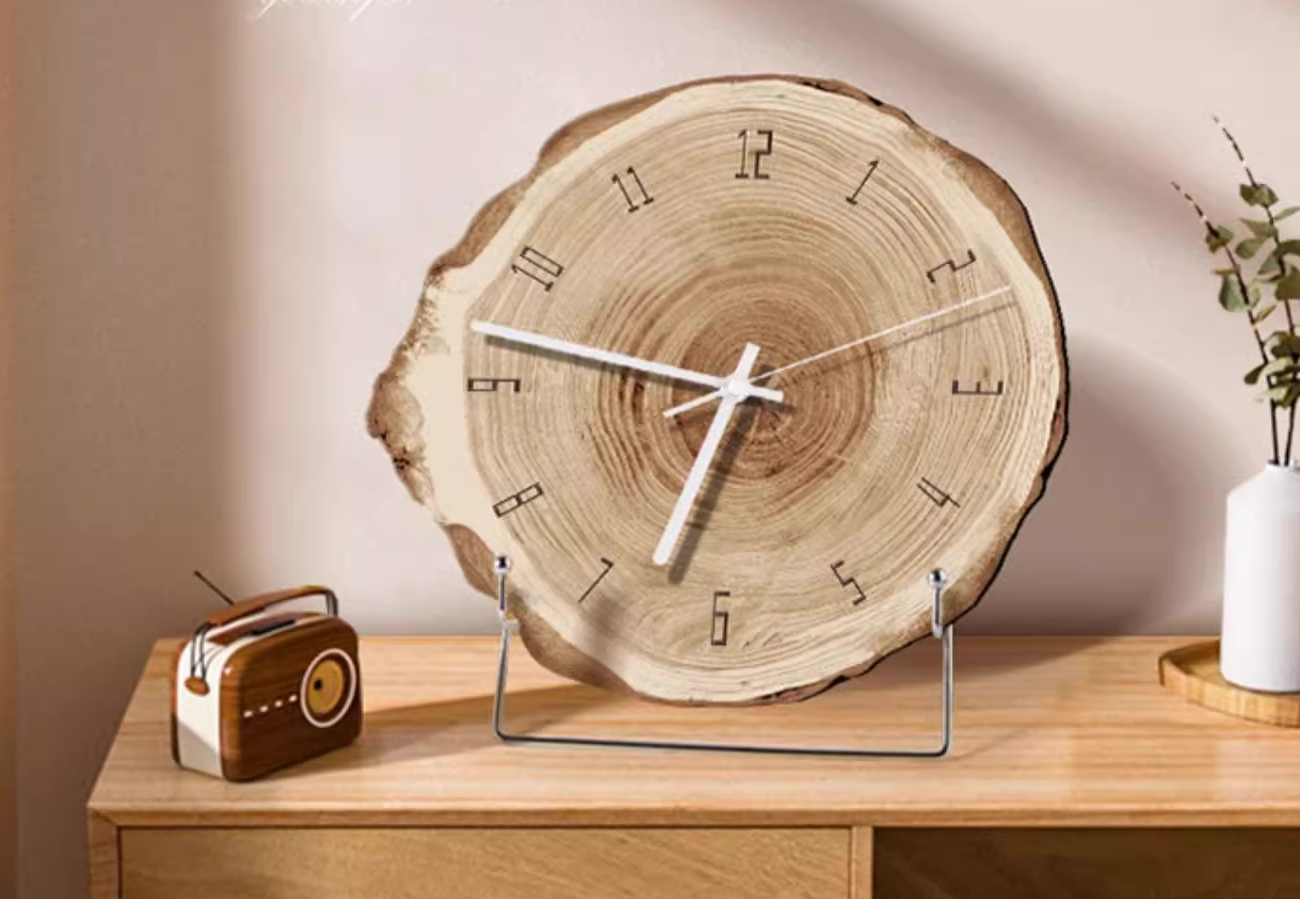 Growth Rings Table/Shelf Clock